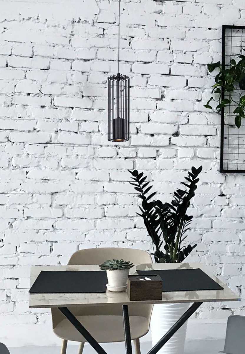 Kaja Falcon lampa wisząca 1x10W czarna K-4930