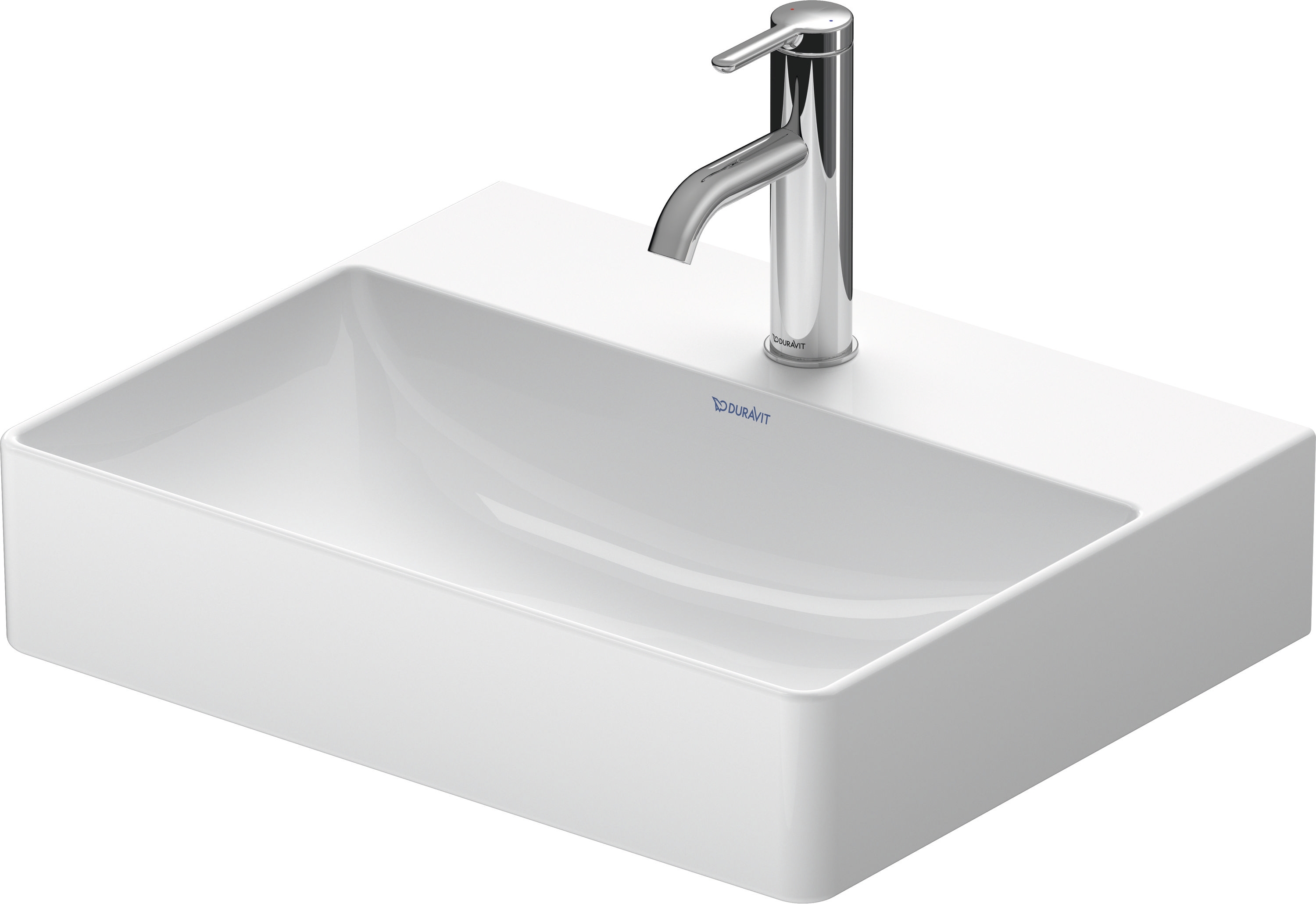 Duravit DuraSquare umywalka 50x40 cm prostokątna ścienna biała 2356500070 - Wysyłka w 24h