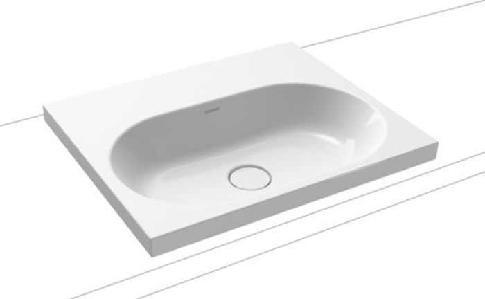 Kaldewei Centro umywalka 60x50 cm nablatowa prostokątna model 3055 biała 902806003001