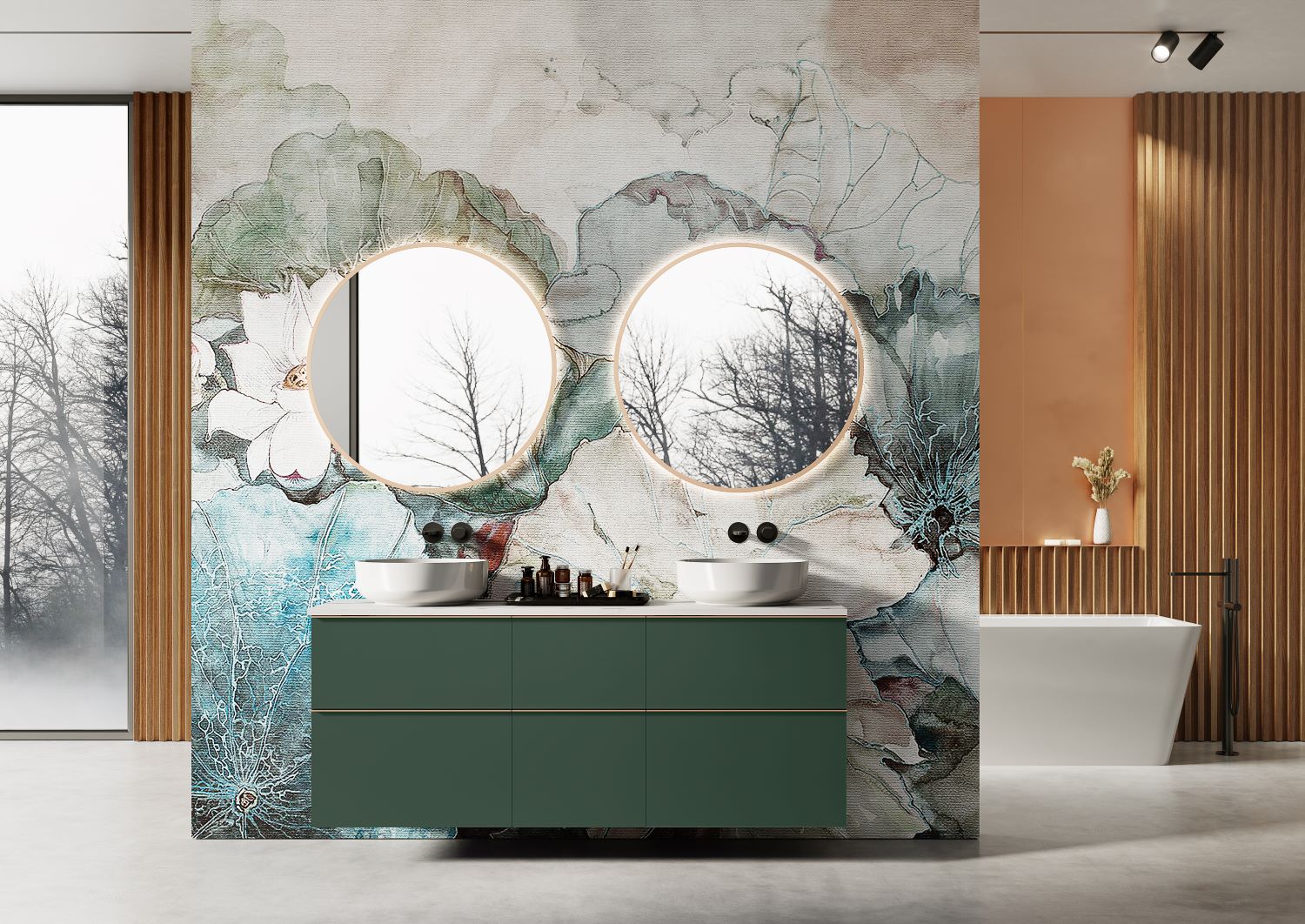 Elita Look szafka 60x44,9x63,5 cm podumywalkowa wisząca forest green matt RE010601027010