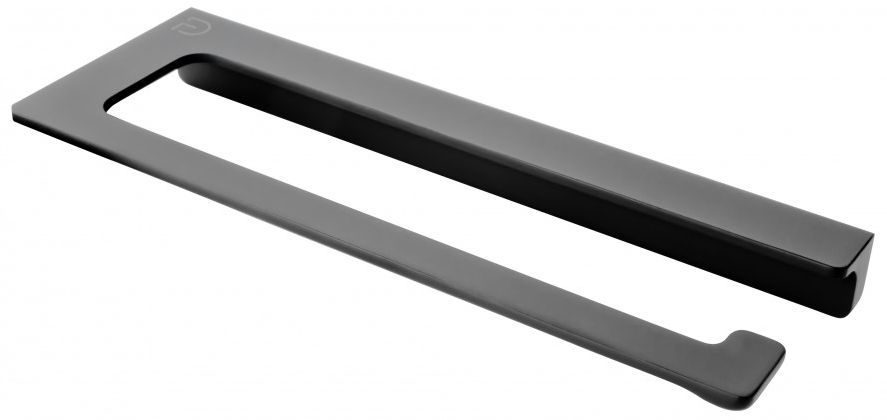 FDesign Piazza wieszak na ręcznik 22,5 cm drążek czarny mat FD6-PZA-05-22
