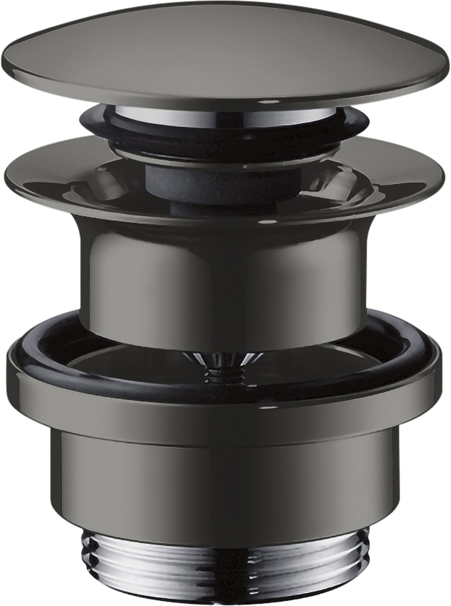 Axor komplet odpływowy push-open czarny chrom polerowany 51300330