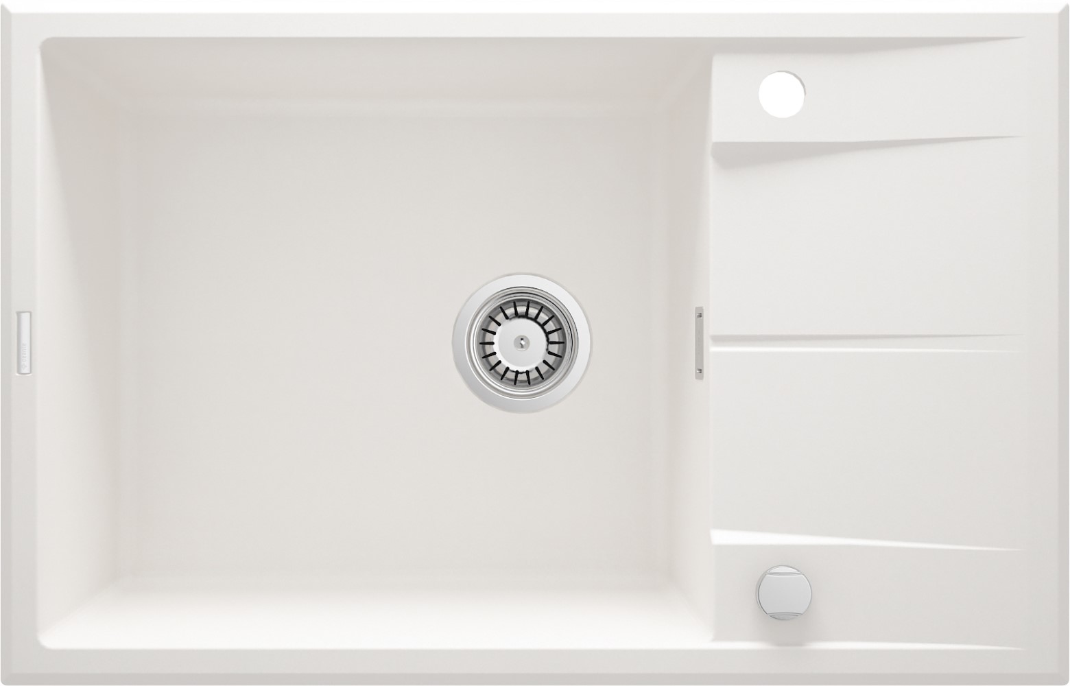 Deante Eridan zlewozmywak granitowy 78x50 cm alabaster ZQEA11B