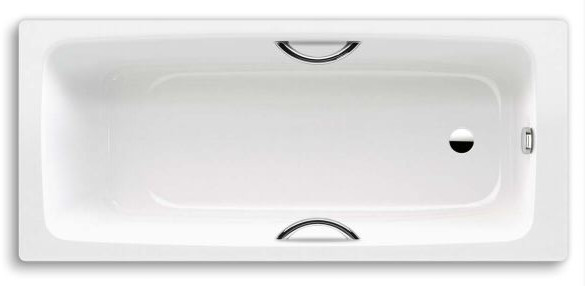 Kaldewei Cayono Star wanna prostokątna 170x75 cm model 750 z otworami na uchwyty i powierzchnia uszlachetnioną biała 275600013001