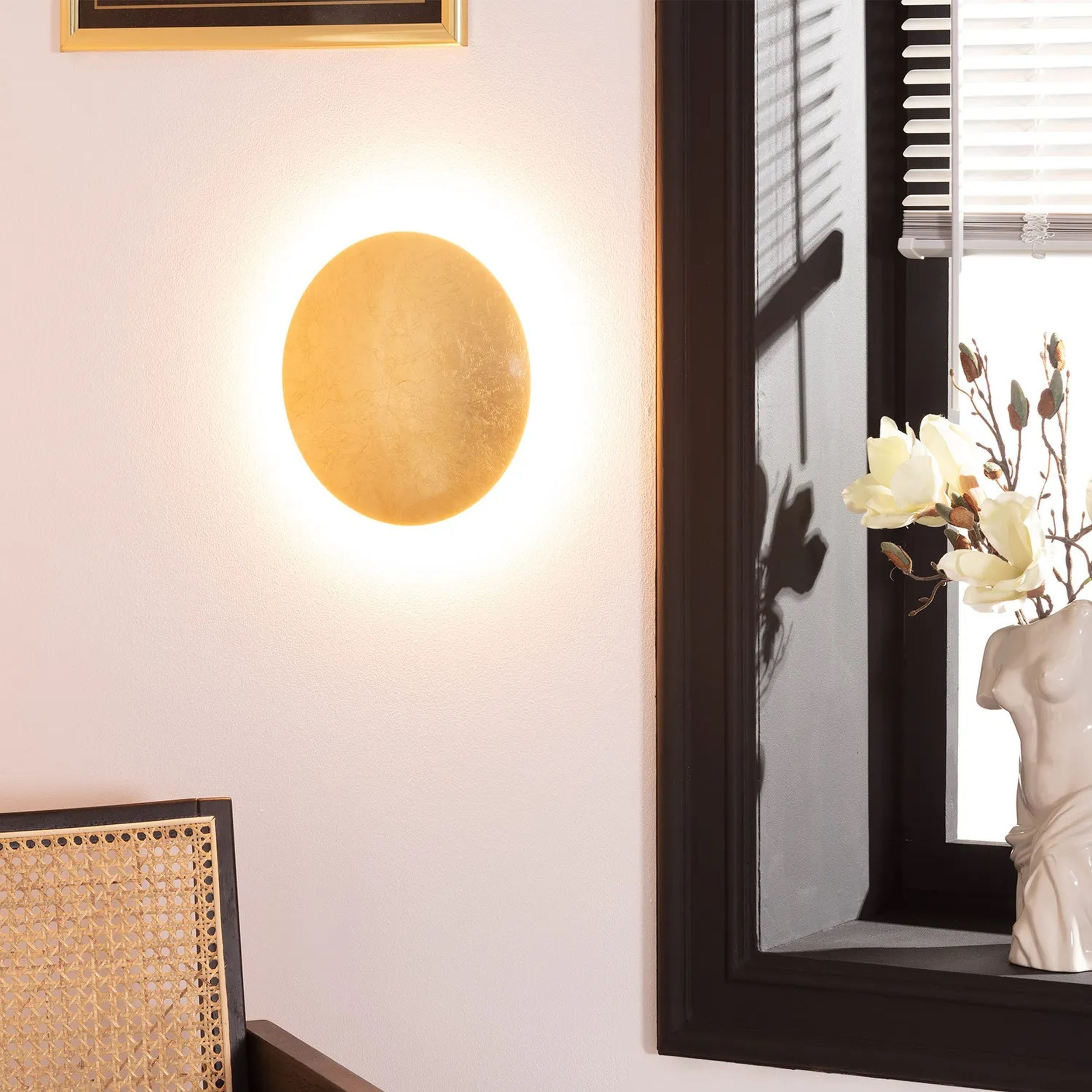 Abruzzo Milano Greta kinkiet 1x18W LED złoty ABR-KGG-E27