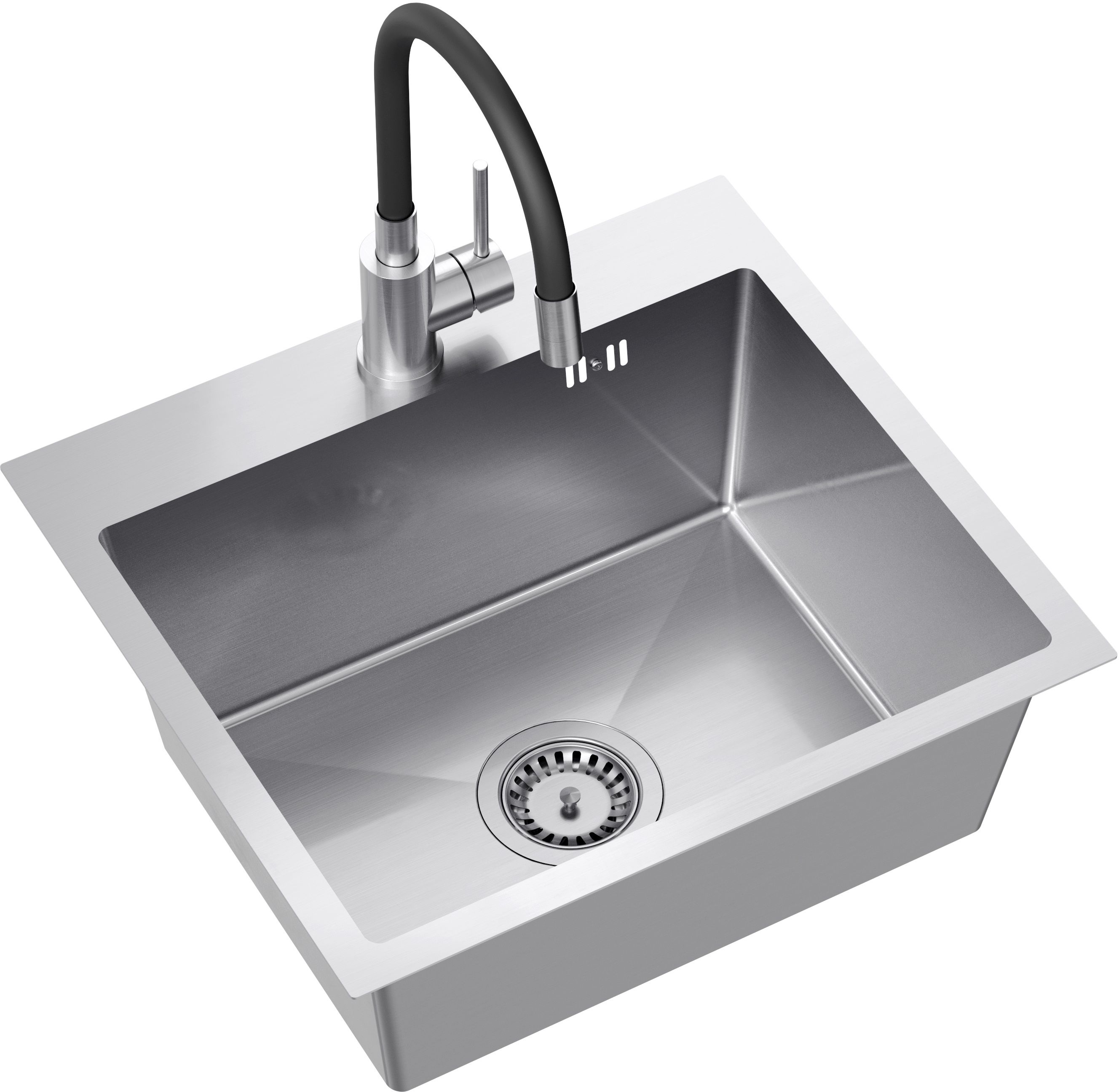 Quadron Luke zlewozmywak z baterią stal/stal ZH5045BS_3323503BL - Wysyłka w 24h