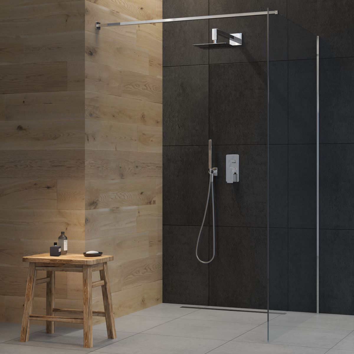 Oltens Lagan (S) ramię deszczownicy 40 cm prostokątne chrom 39401100 - Wysyłka w 24h