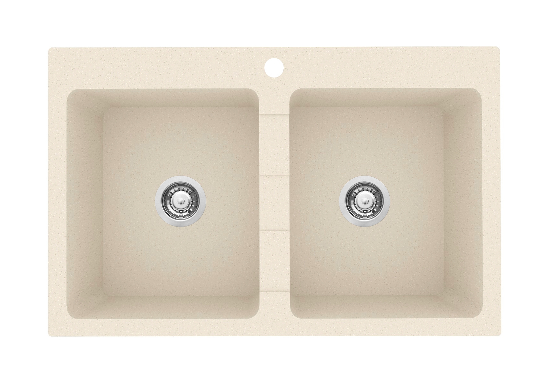 Pyramis Sparta zlewozmywak 78x50 cm Pyragranit beż piaskowy 070053101