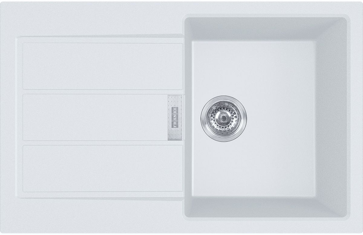 Franke Sirius 2.0 zlewozmywak Tectonite 78x50 cm biały 143.0612.628 - Wysyłka w 24h