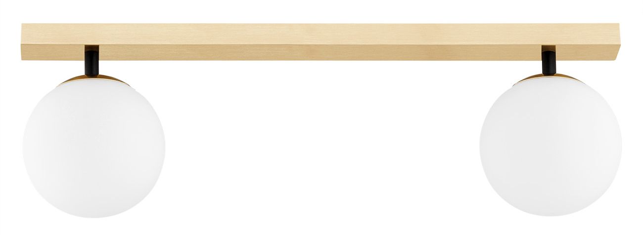 Argon Freemont lampa podsufitowa 2x7W opal mat/ mosiądz szczotkowany 1045