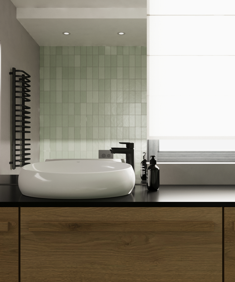 Hagser Gisela umywalka 59,5x40,5 cm nablatowa owalna biała HGR80000040 - Wysyłka w 24h