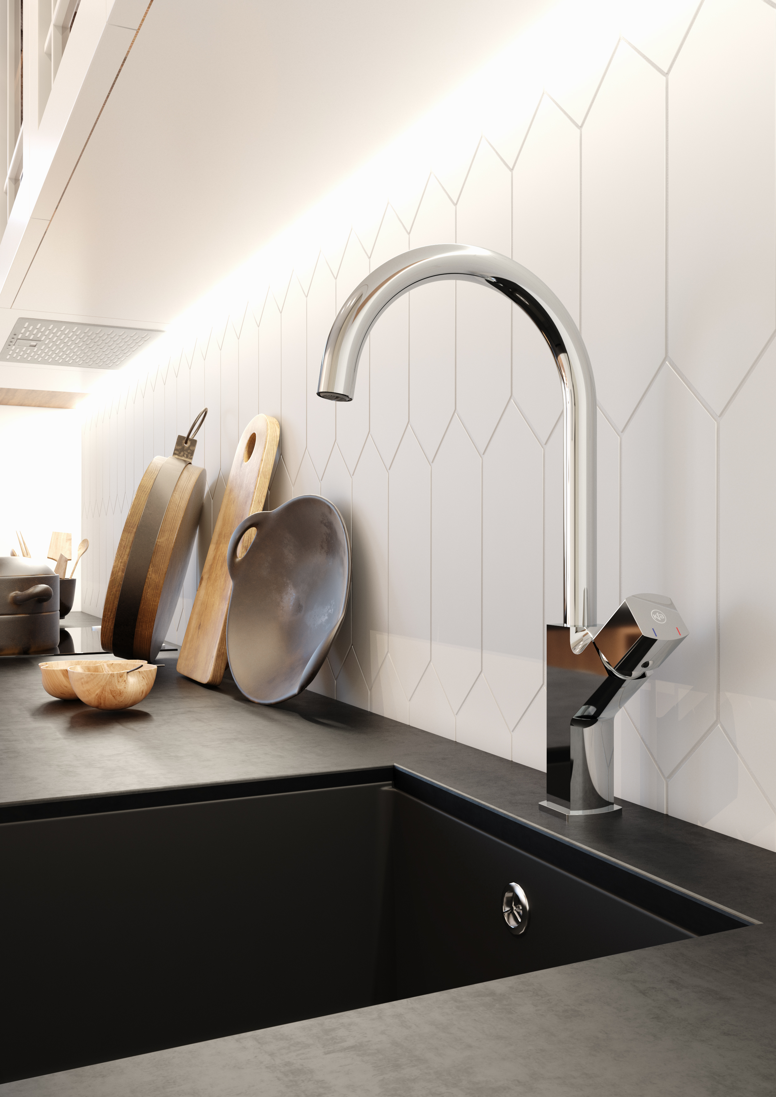 KFA Armatura Morganit bateria kuchenna stojąca chrom 4923-915-00