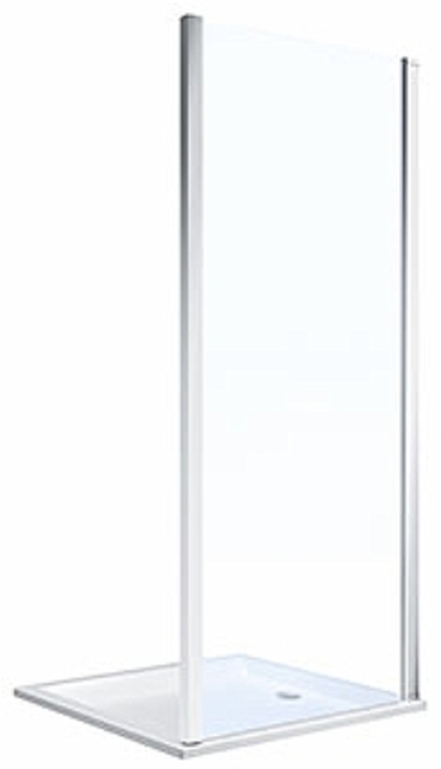 Koło Geo ścianka prysznicowa 80 cm boczna srebrny połysk/szkło przezroczyste 560.117.00.3 - Wysyłka w 24h