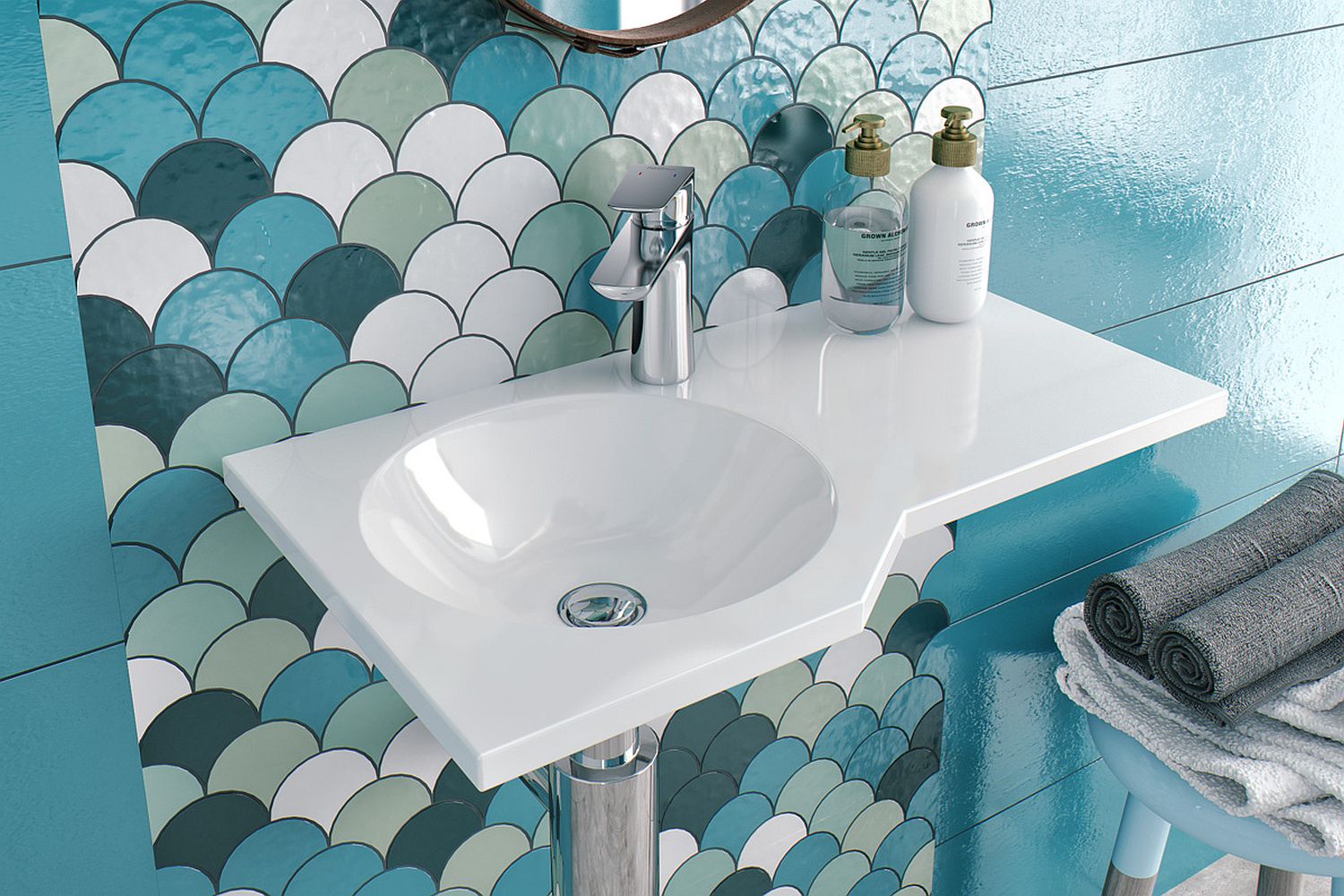 Excellent Be Spot umywalka 60x34,5 ścienna Gelcoat biała CEEX.2301.600.WH - Wysyłka w 24h