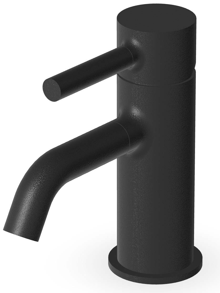 Zucchetti Pan bateria umywalkowa stojąca czarny mat gofrowany ZP6242.N1