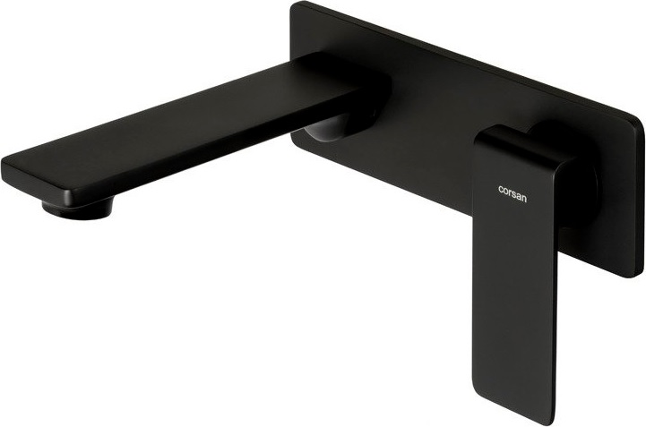 Corsan Trino bateria umywalkowa podtynkowa czarny półmat CMB7115BLTRINO