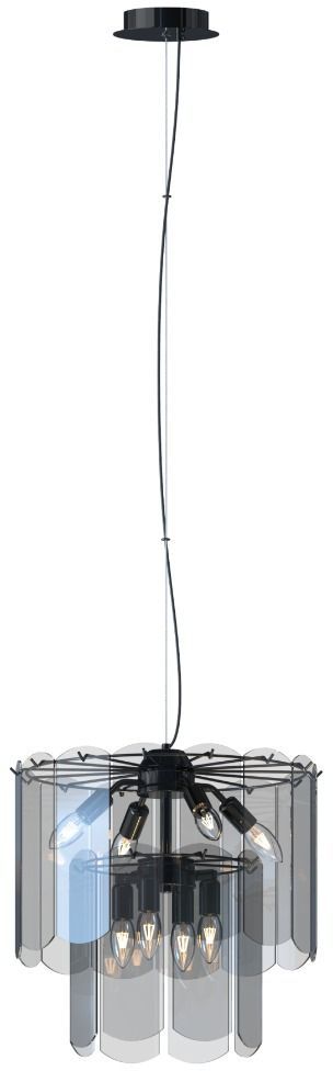 Zuma Line Nira lampa wisząca 8x40 W czarna-przydymiona MD3523-8M-EBCN