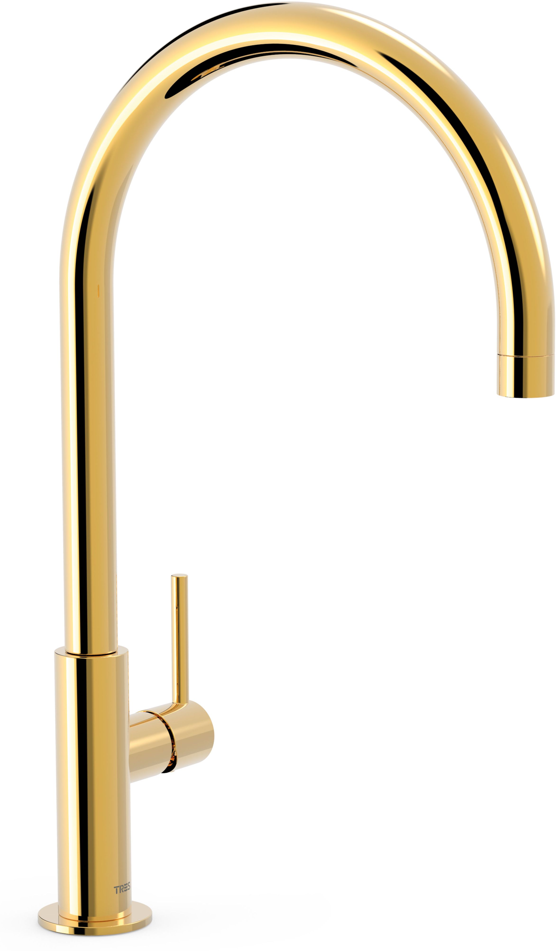 Tres Study-Tres bateria umywalkowa stojąca wysoka złota 26290401OR