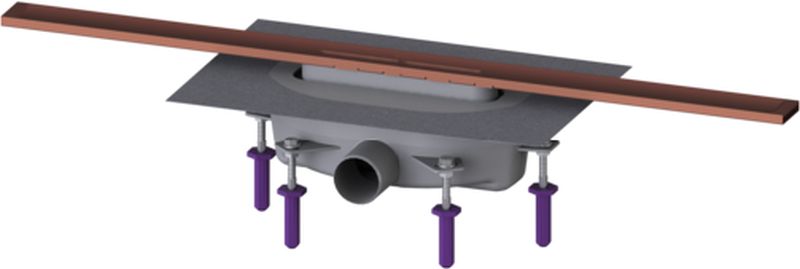 Kessel Linearis Infinity odpływ liniowy prysznicowy 80 cm miedź szczotkowana 45203.08