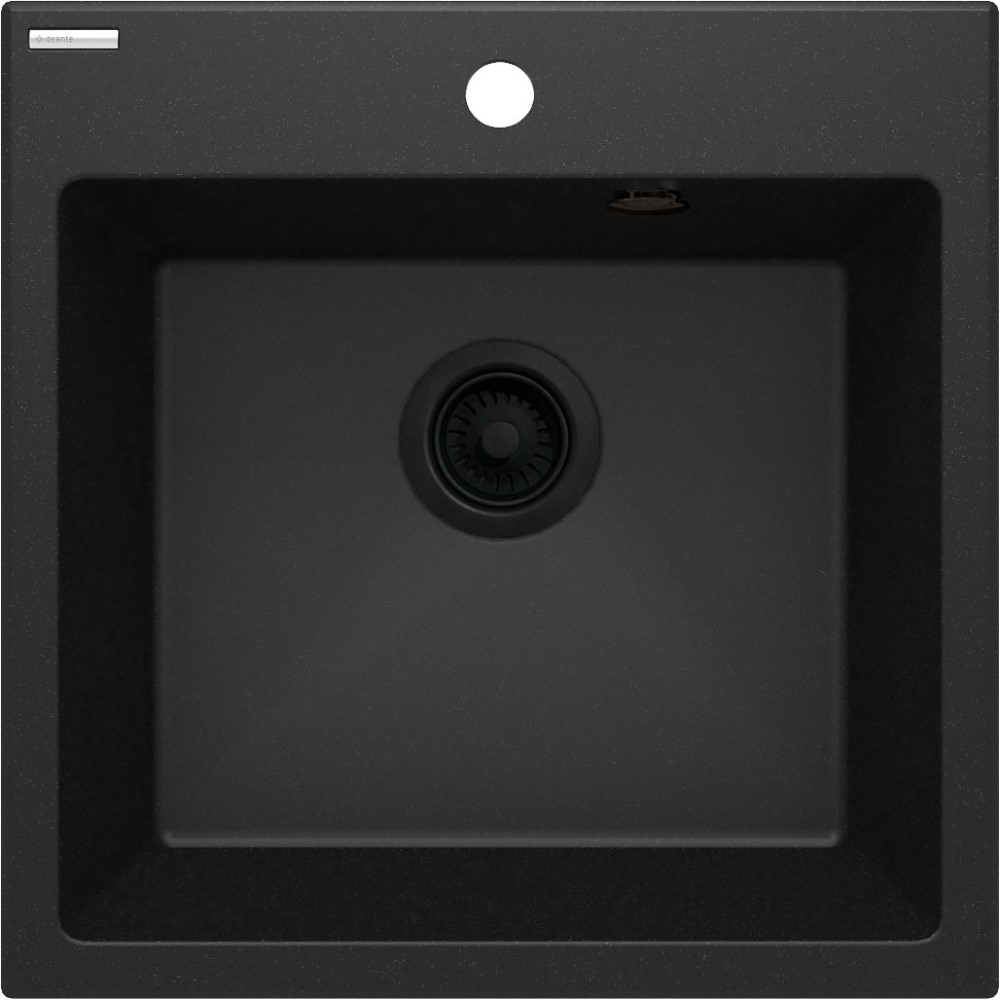 Deante Evora zlewozmywak granitowy 50x50 cm grafit metalik ZQJ_G103