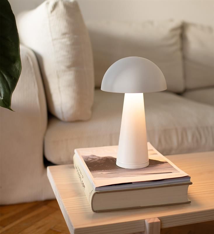 Markslöjd Fungi lampa stołowa 1x1,5 W biała 108656