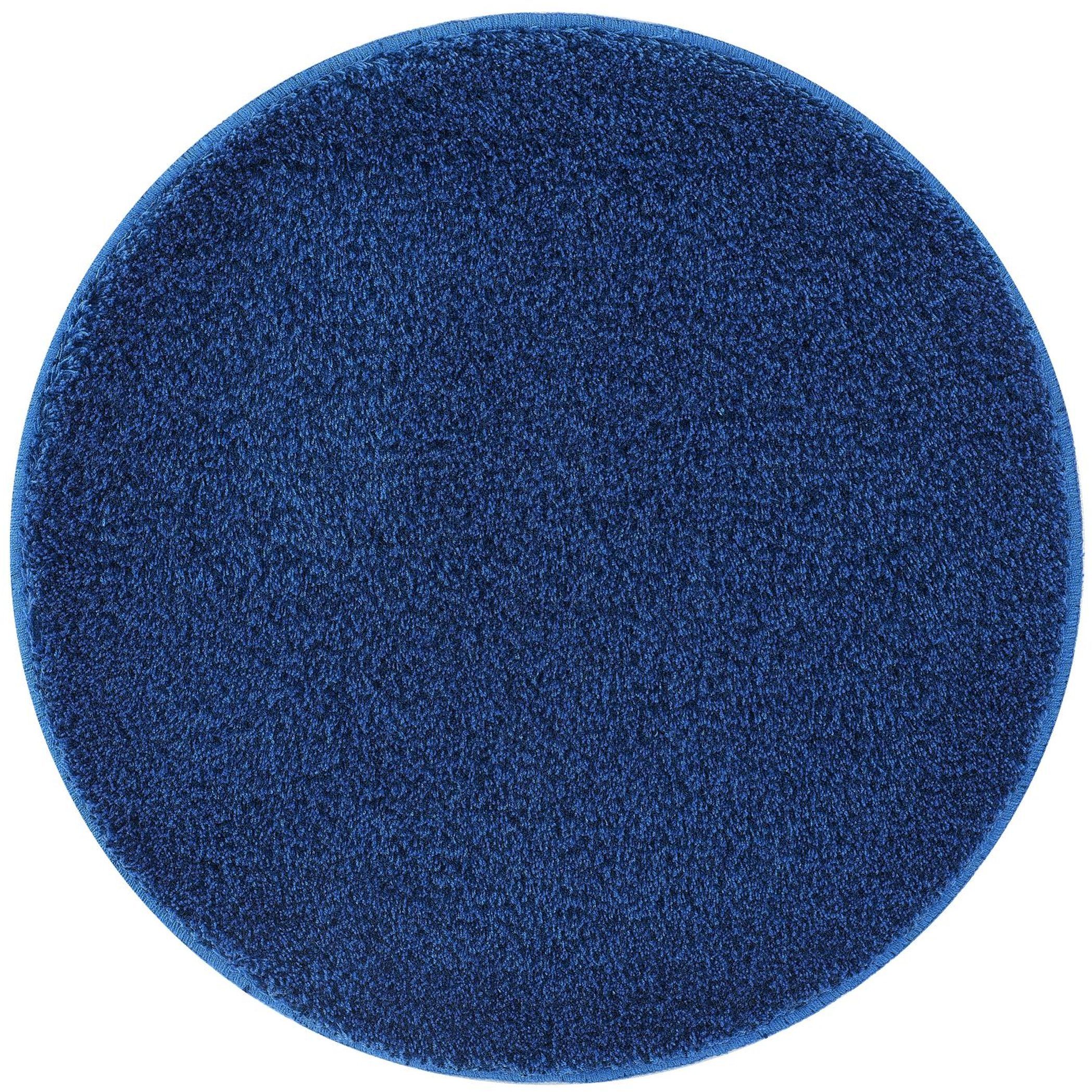 Kleine Wolke Relax dywanik łazienkowy 100x100 cm okrągły niebieski atlanticblue 5405736521