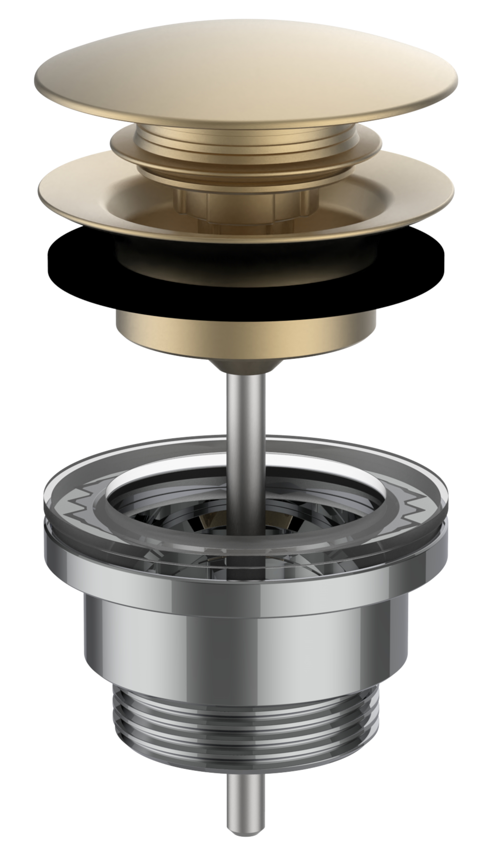 Laufen korek do umywalki złoty szczotkowany H3709890831041