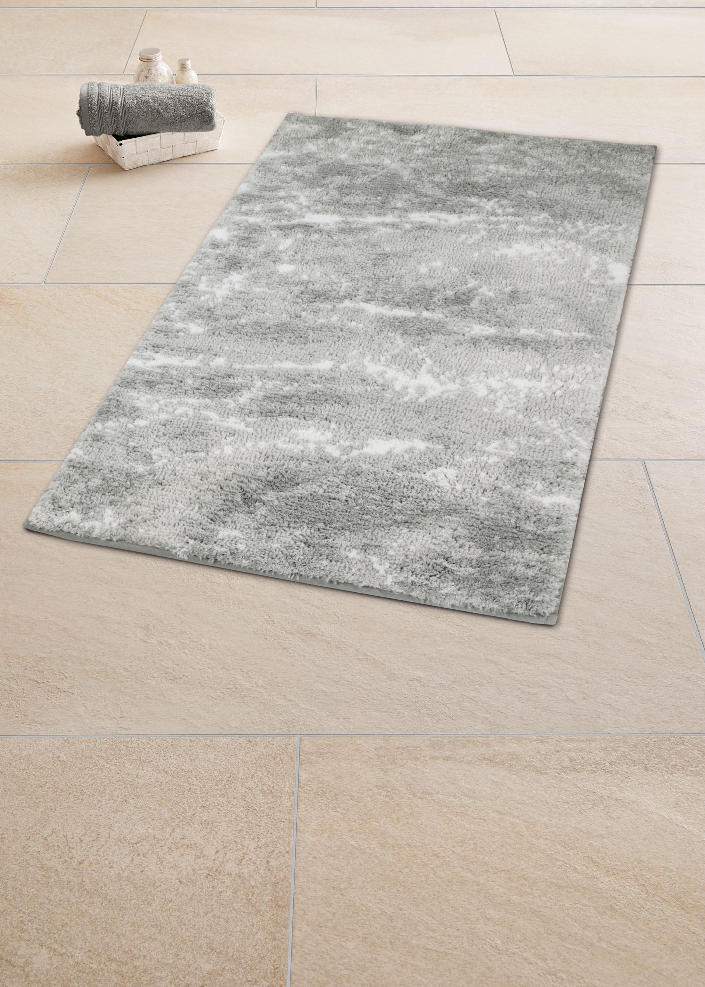 Kleine Wolke Nevoa dywanik łazienkowy 70x120 cm szary 9187146225