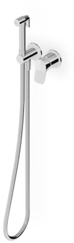 Zucchetti Brim bateria bidetowa podtynkowa ze słuchawką typu bidetta czarny mat gofrowany ZBR417.N1