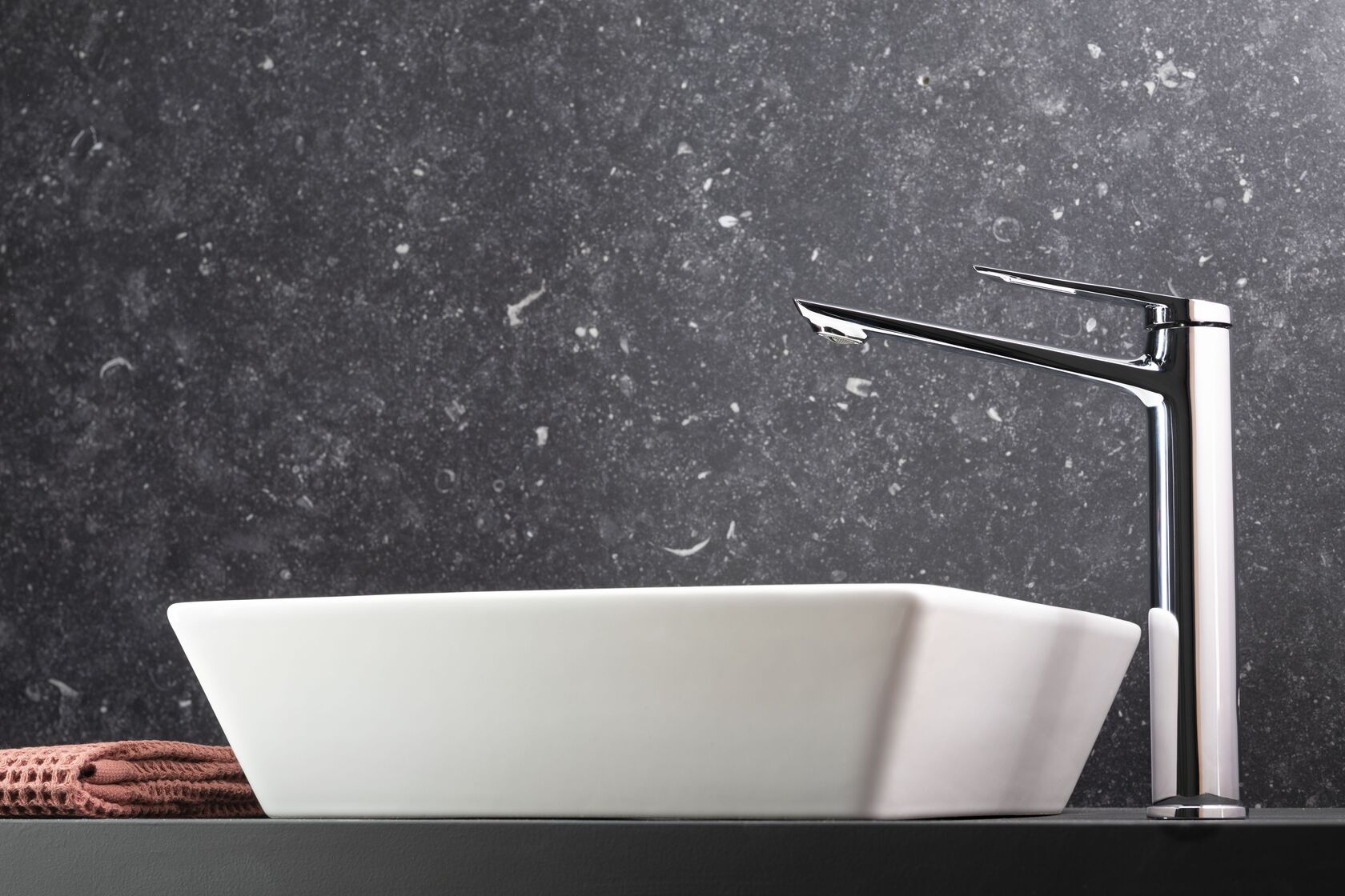 KFA Armatura Amazonit bateria umywalkowa stojąca wysoka chrom 4622-613-00