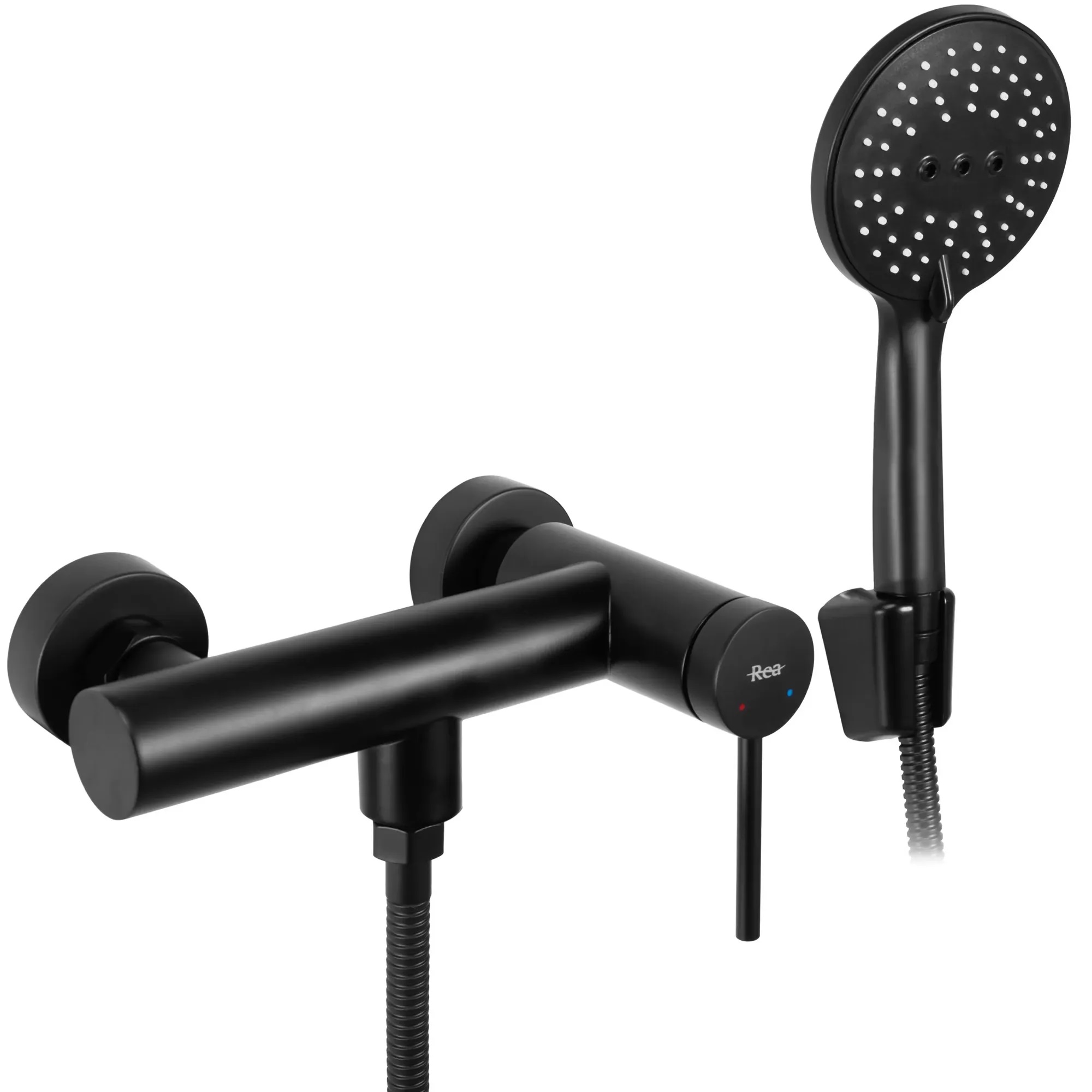 Rea Clif bateria prysznicowa ścienna czarna REA-B4241
