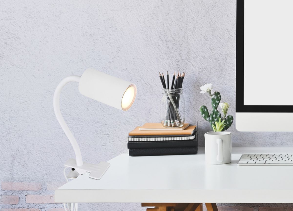 Globo Lighting Robby lampa biurkowa 1x25W biała 57911KW - Wysyłka w 24h