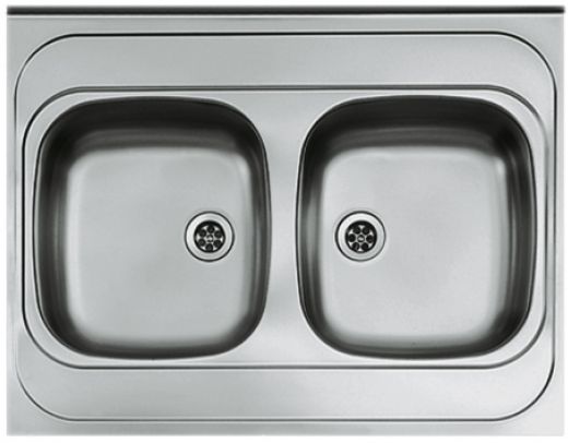 Genesis Primal 20 zlewozmywak 80x60 cm stal len 1124505