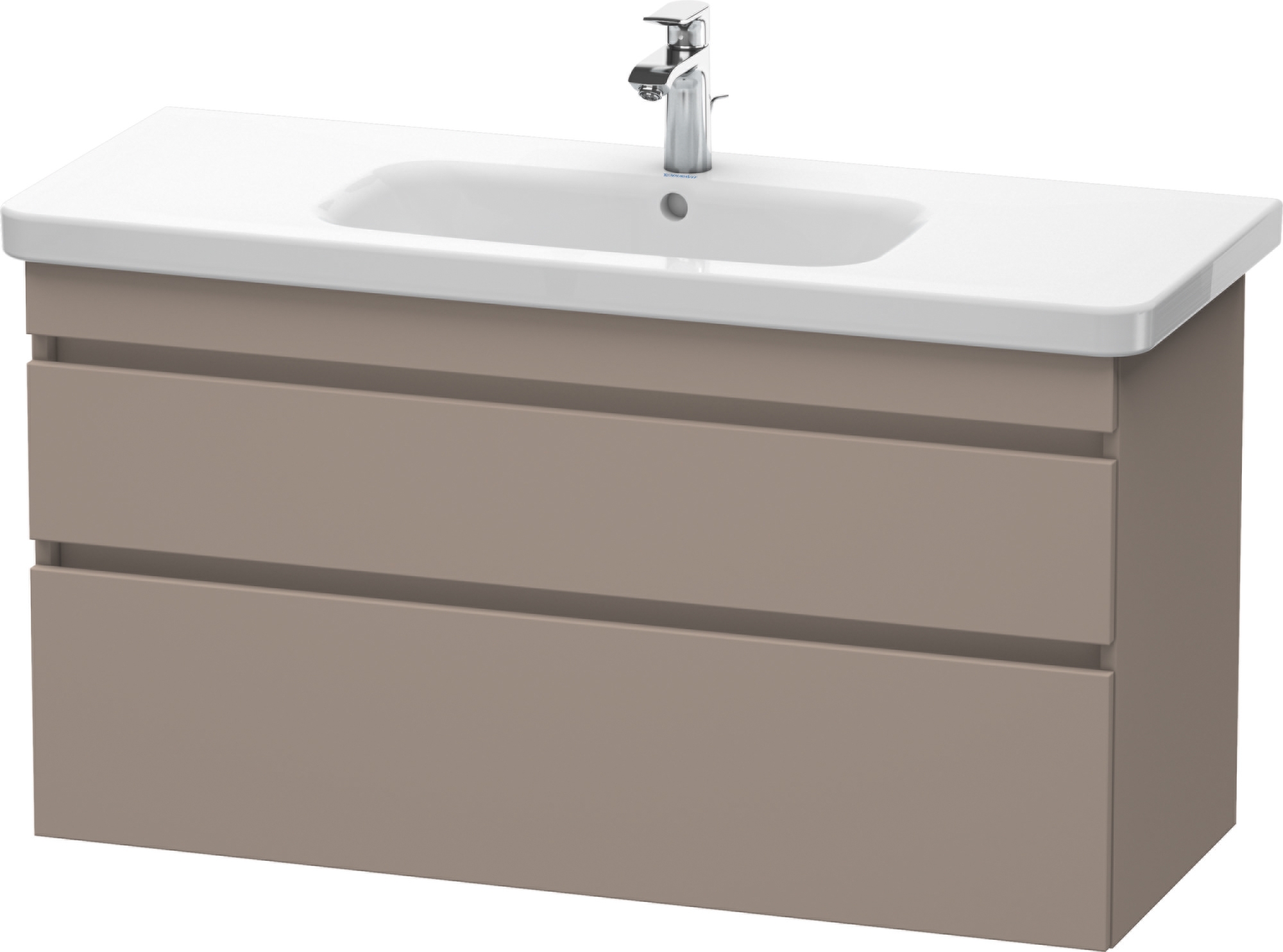 Duravit DuraStyle szafka 113 cm podumywalkowa wisząca bazalt mat DS649504343