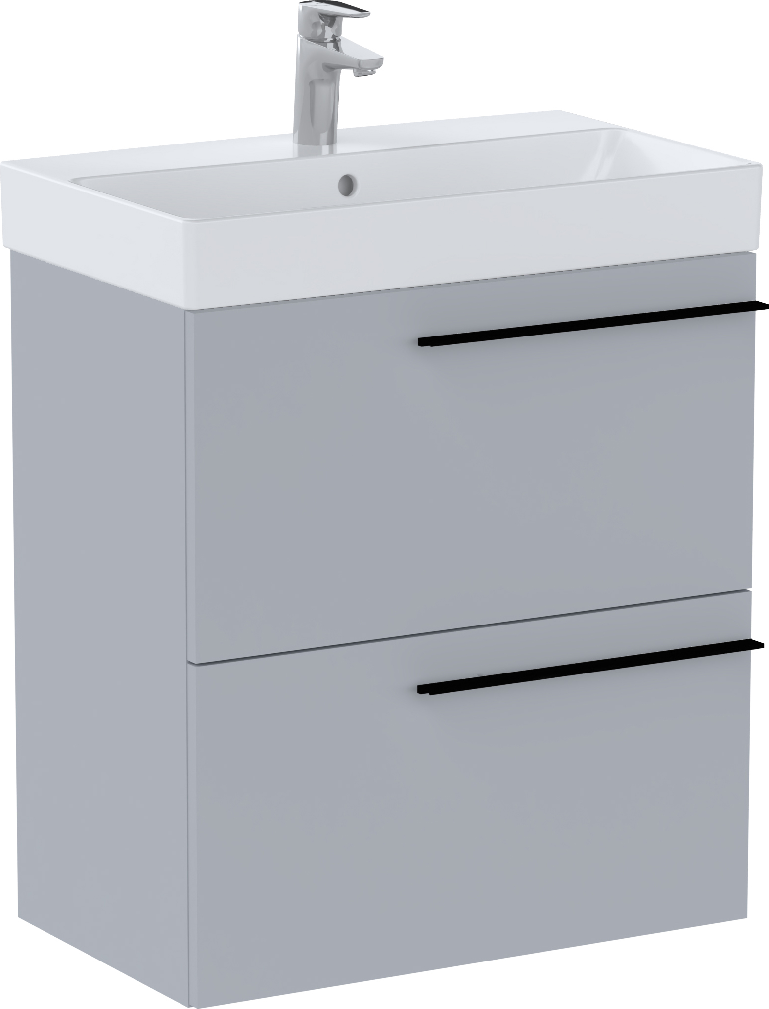 Roca Ella Compacto Unik szafka 60 cm wisząca podumywalkowa perłowy mat A857778530 - Wysyłka w 24h