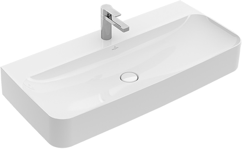 Villeroy & Boch Finion umywalka 100x47 cm ścienna prostokątna CeramicPlus Weiss Alpin 4168A2R1