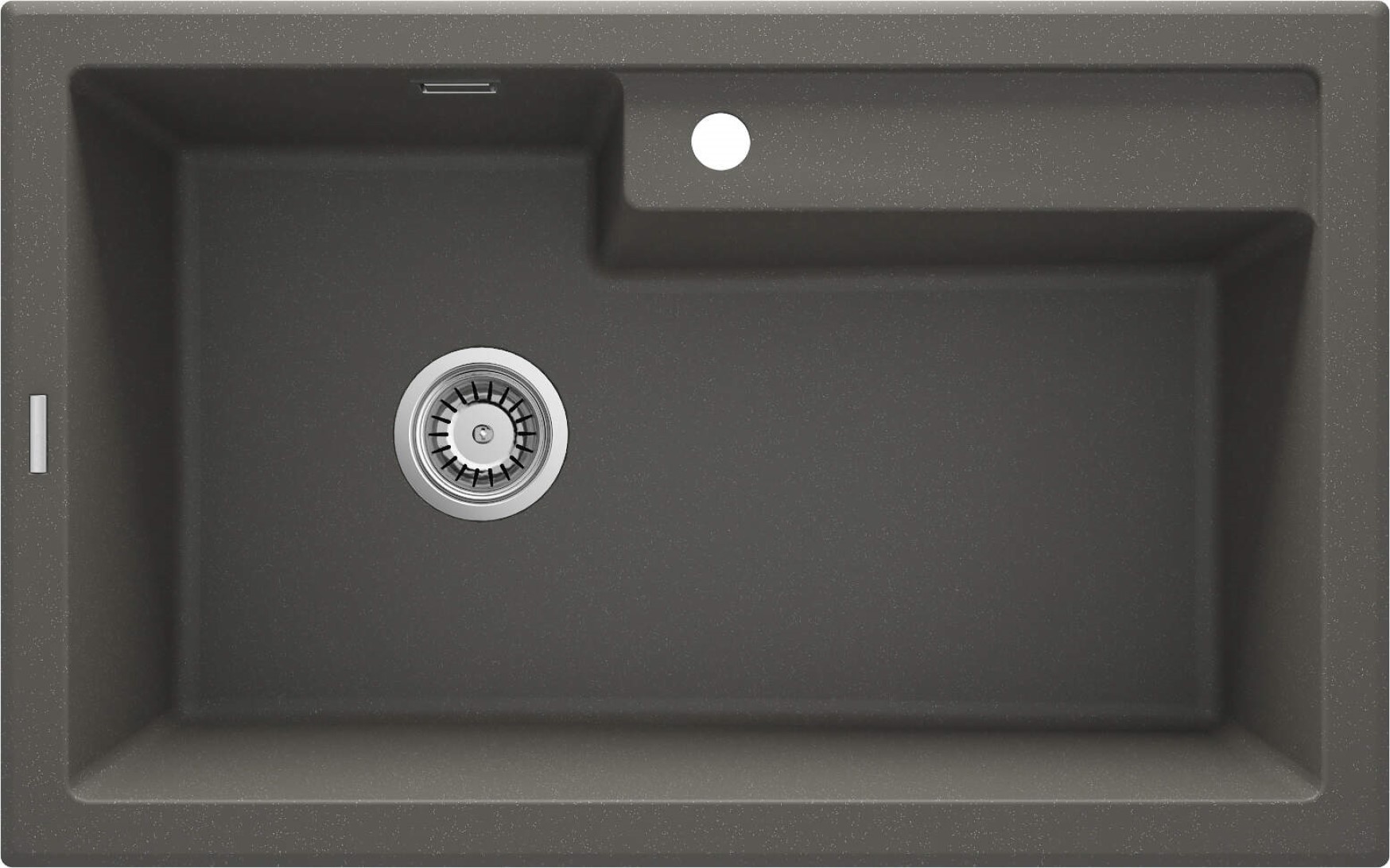 Deante Eridan zlewozmywak granitowy 80x50 cm wpuszczany antracyt ZQET10B - Wysyłka w 24h