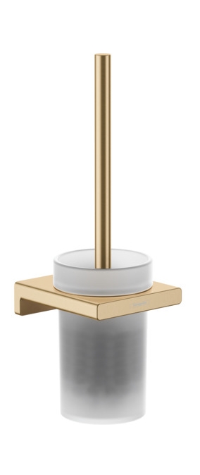 Hansgrohe AddStoris szczotka toaletowa z pojemnikiem ścienna szkło/brąz szczotkowany 41752140 - Wysyłka w 24h