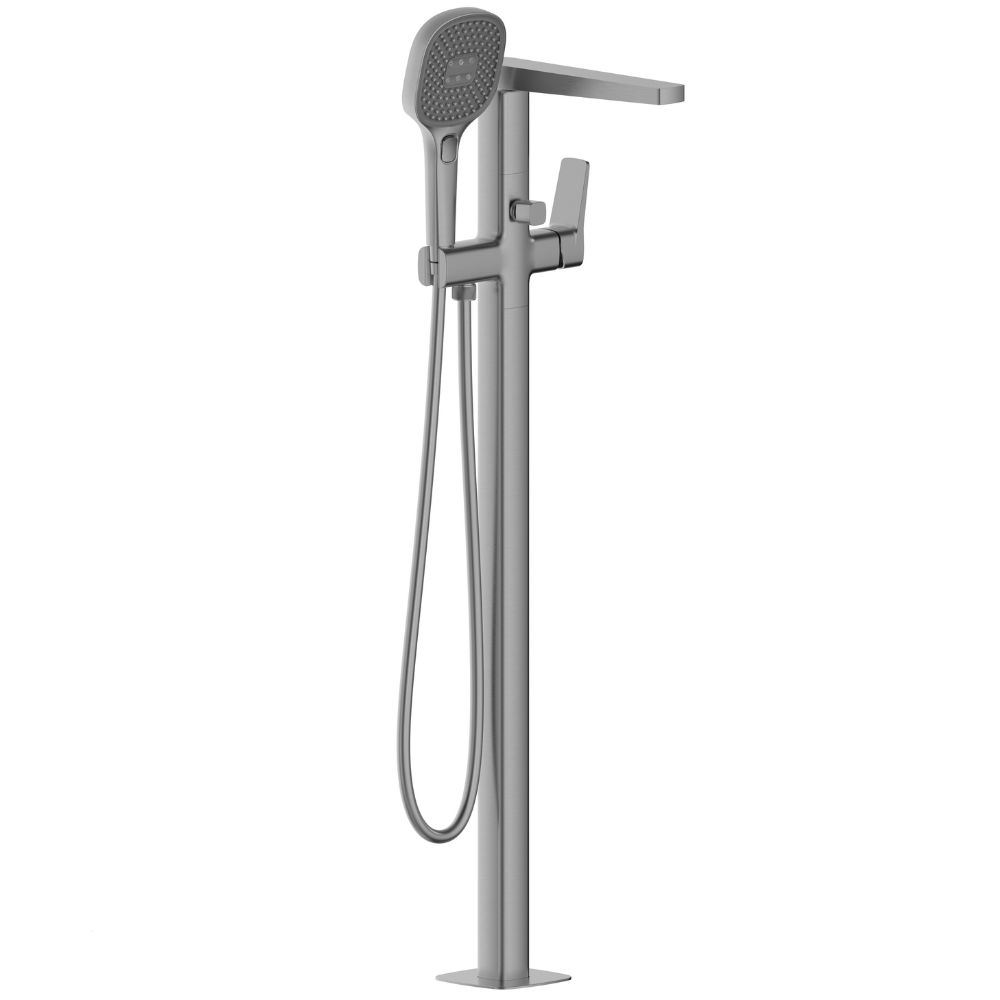 KFA Armatura Malaga bateria wannowo-prysznicowa wolnostojąca gun metal grey 4525-510-61