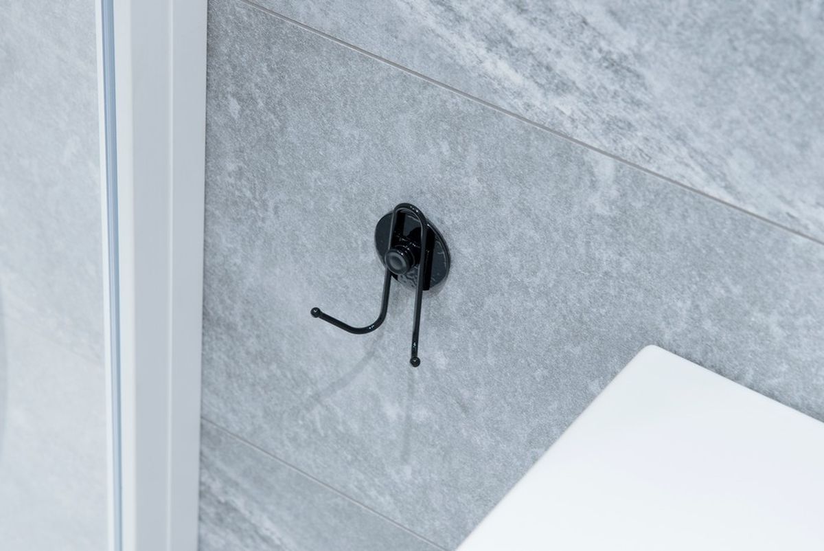 AWD Interior wieszak na ręcznik ścienny czarny AWD02091662