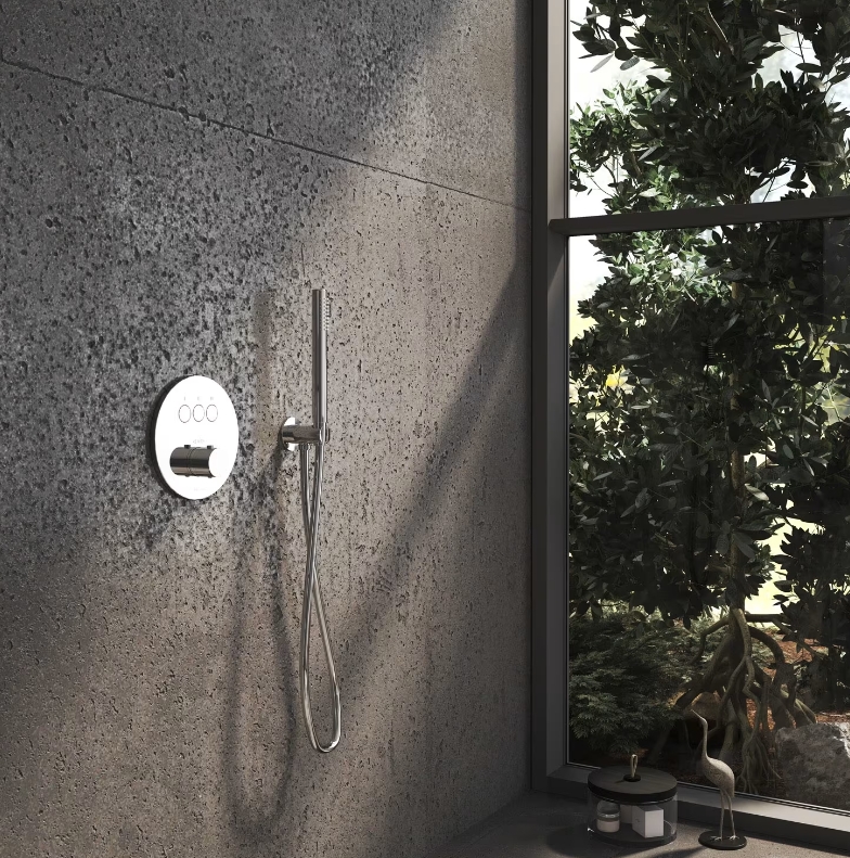 Kronenbach Smart Push bateria wannowo-prysznicowa podtynkowa termostatyczna chrom 19044003CR - Wysyłka w 24h