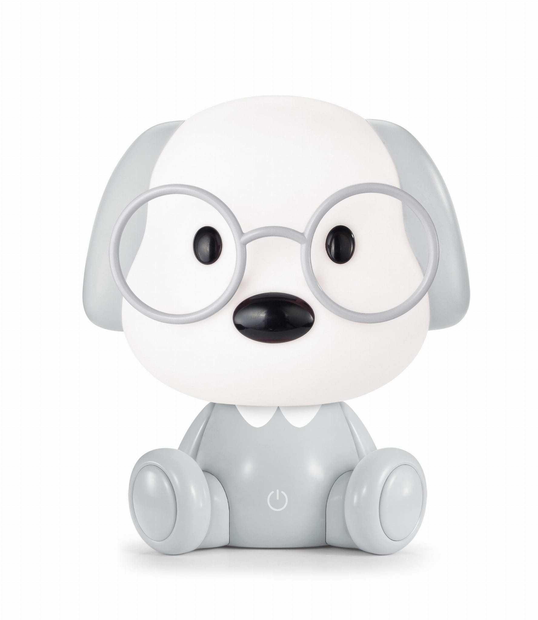 Zuma Line Pies lampka nocna dziecięca 1x3 W biała-szara KDR-621-GR