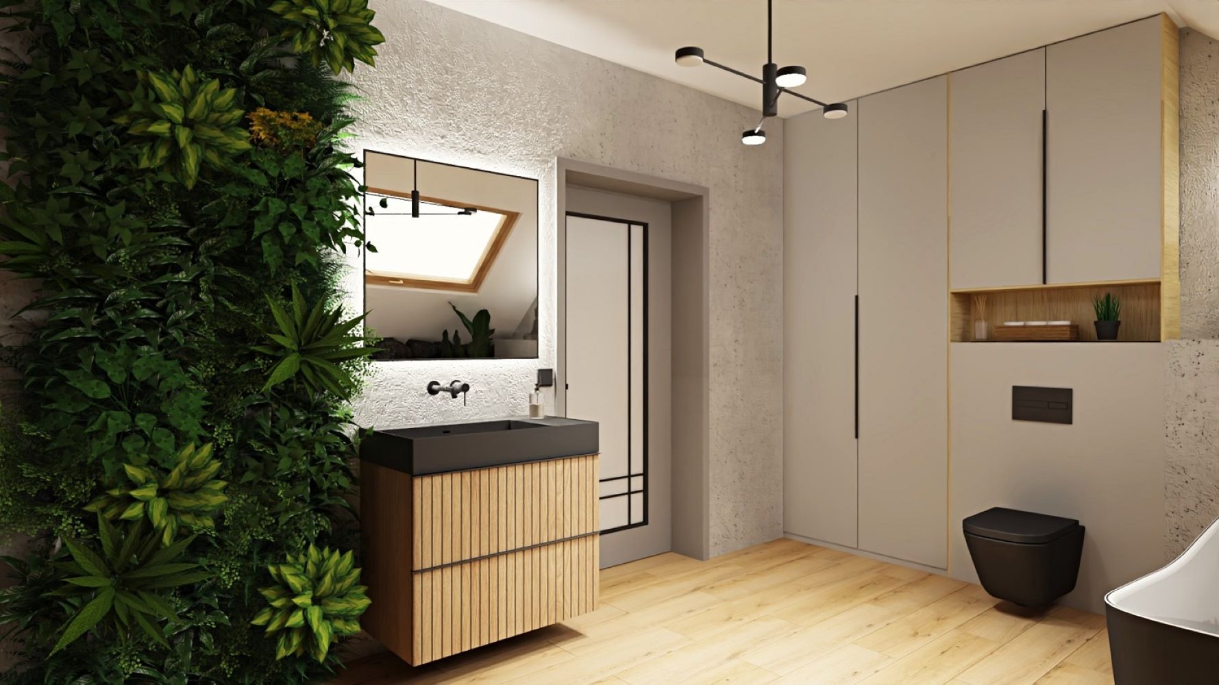 Elita Level umywalka 80,5x45,5 cm prostokątna ścienna lewa anthracite matt RE041461176010