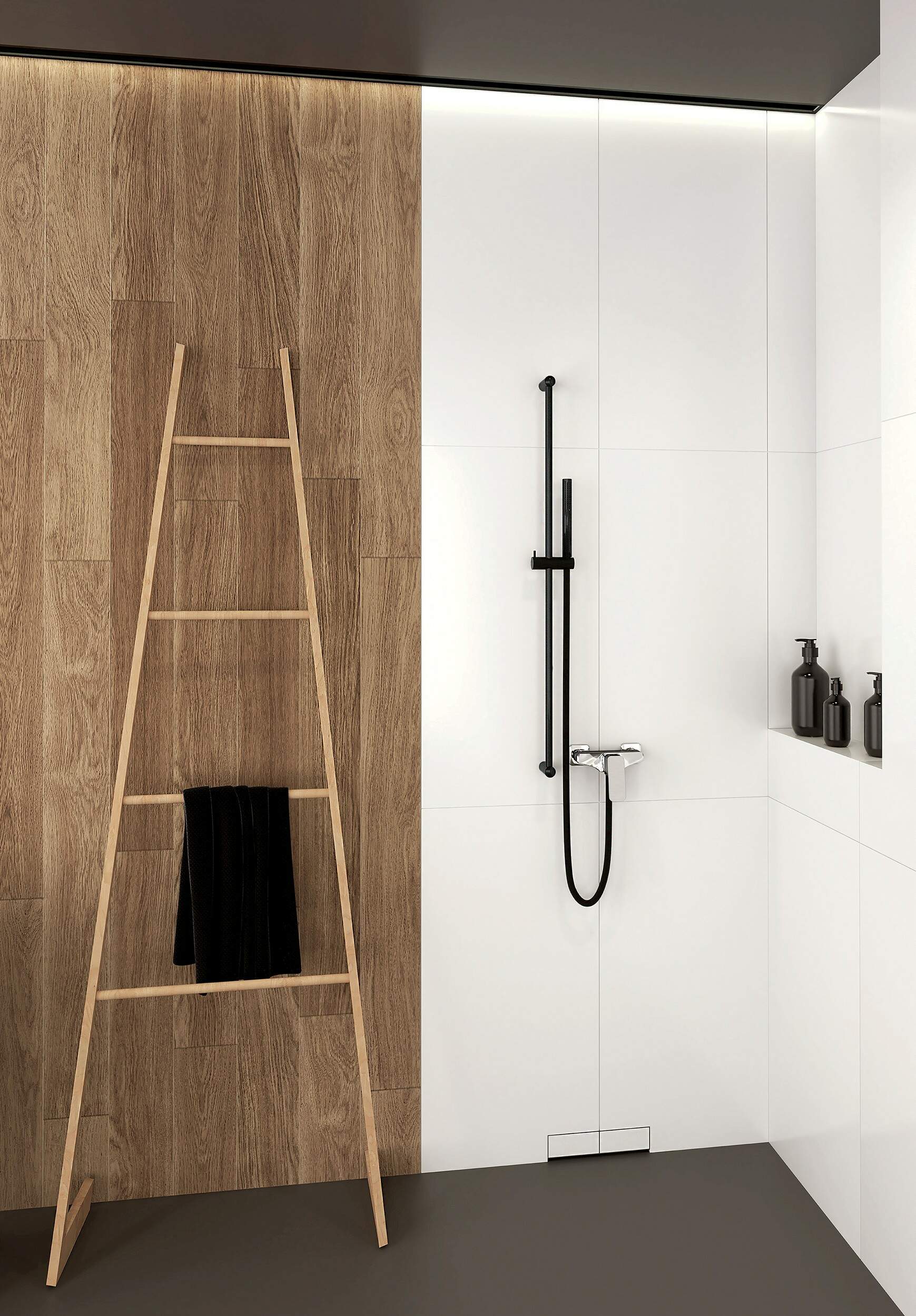 Deante Hiacynt bateria prysznicowa ścienna chrom BQH040M - Wysyłka w 24h