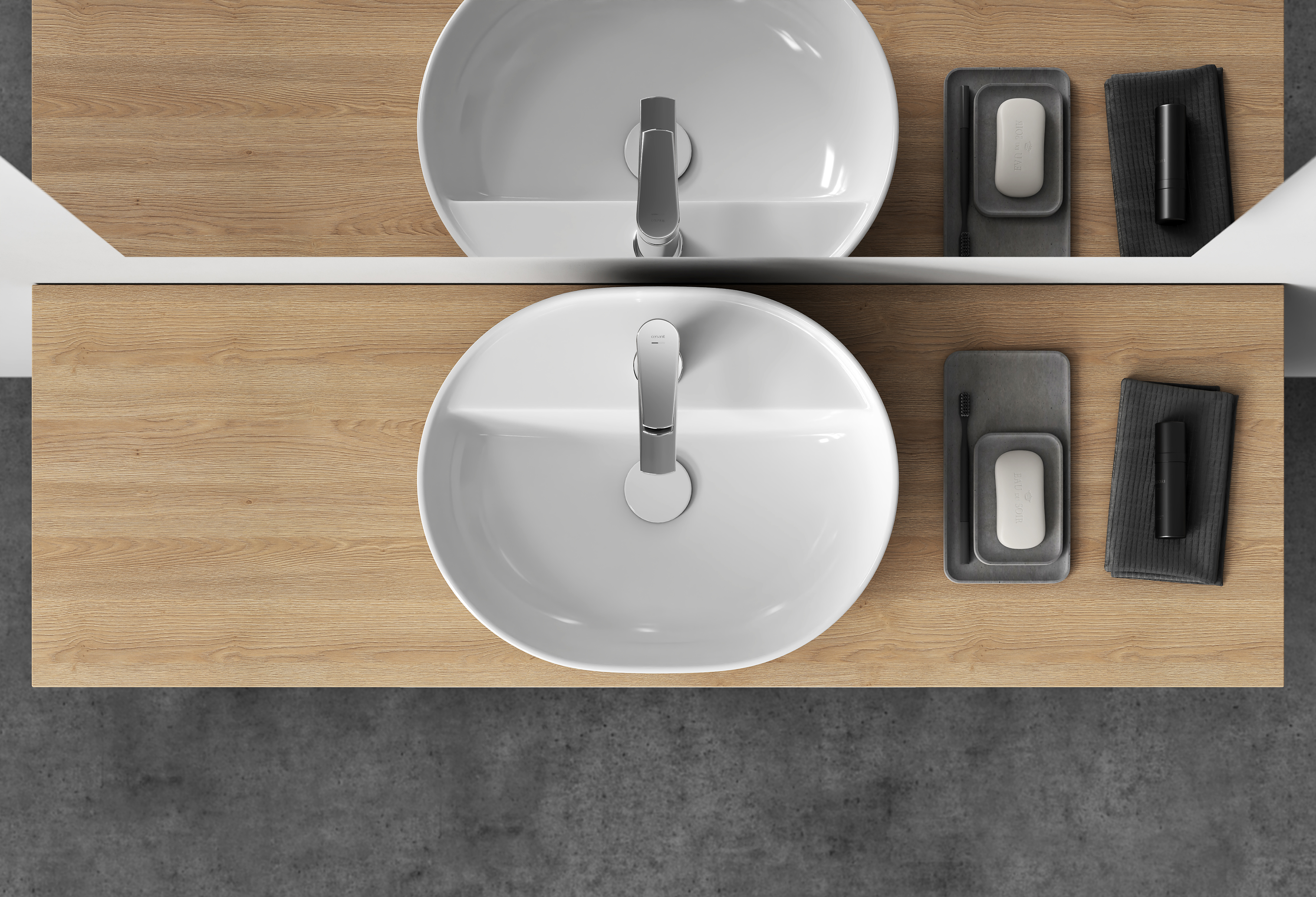 Cersanit Moduo umywalka 50x40 cm owalna nablatowa biała K116-154 - Wysyłka w 24h