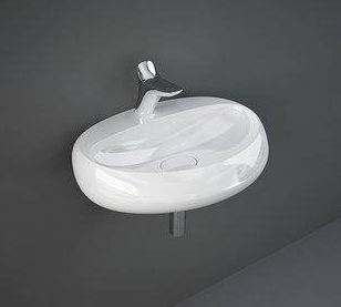 Rak Ceramics Rak Cloud umywalka 65x44 cm ścienna biała CLOWB6501AWHA