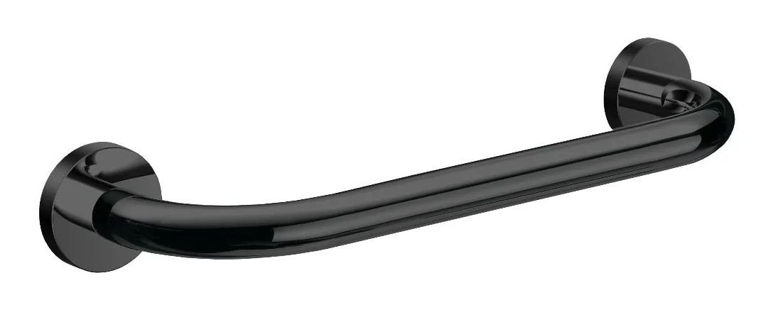 Emco Round uchwyt ścienny 30 cm wannowy czarny 437013330