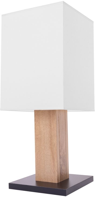 Spot-Light Anes lampa stołowa 1x25W czarny/drewno/biały 74529187