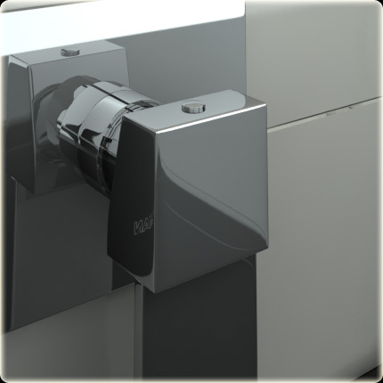 Kohlman Axis bateria umywalkowa podtynkowa chrom QW185N