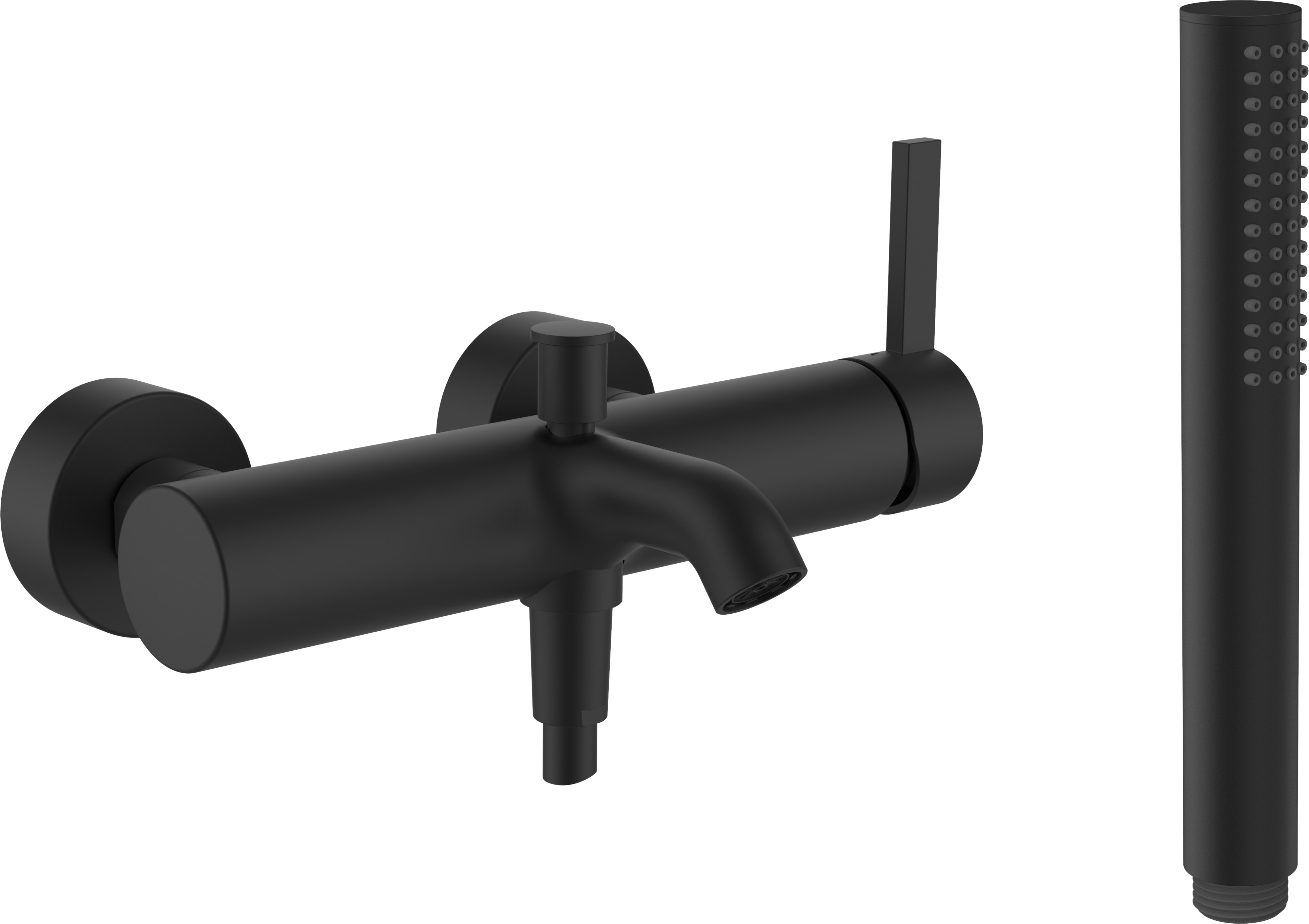 Laufen Kartell bateria wannowo-prysznicowa ścienna czarna H3213370811411